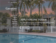 Tablet Screenshot of mygreentreeapartments.com